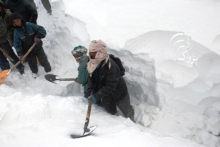 Heavy snowfall blocks roads in Ghor, Faryab